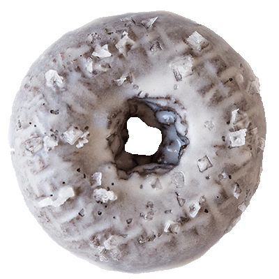 a picture of an Oliver's donut - Chocolate Sea Salt